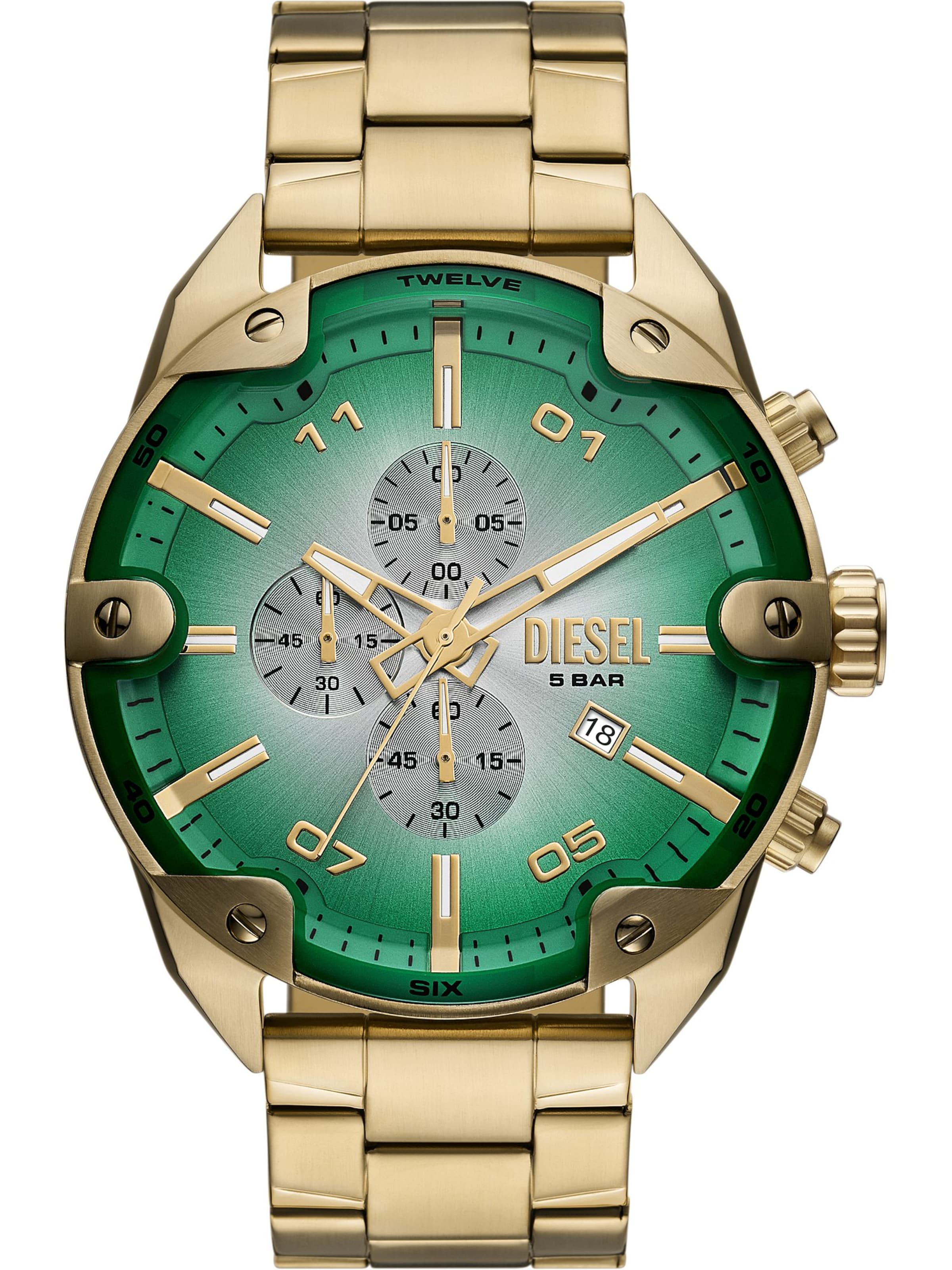 DIESEL Analog Watch in Gold: front