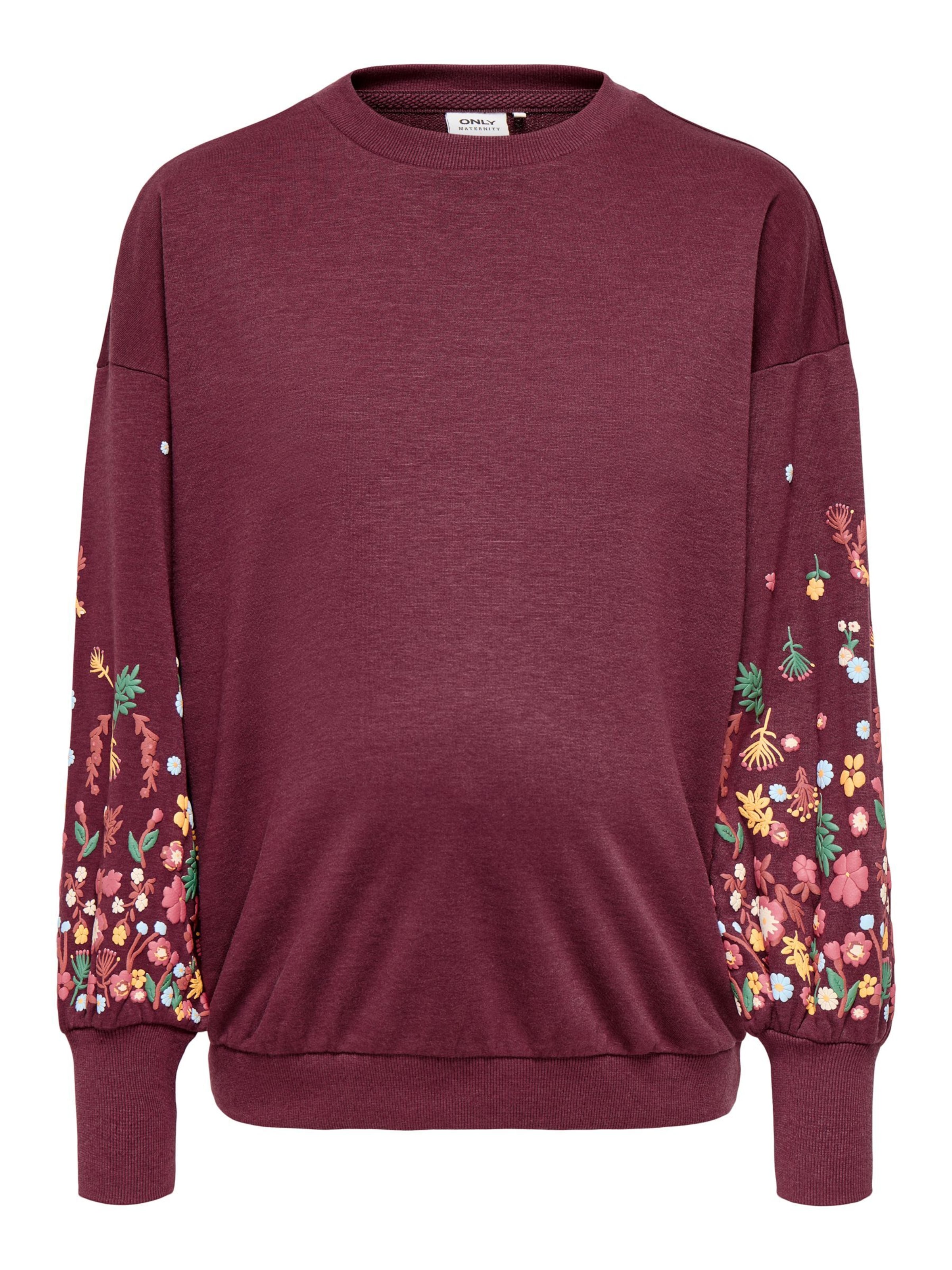 Only Maternity - Sudadera 'OLMBrooke' en rojo: frente