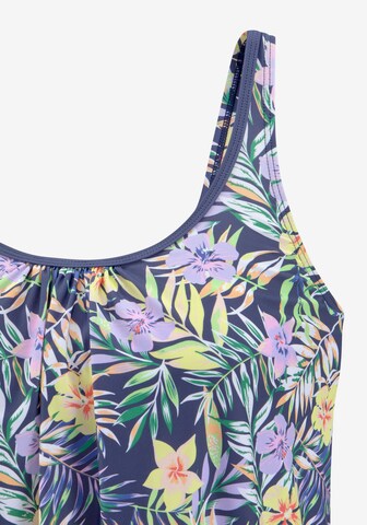 VENICE BEACH - Soutien Bustier Top de tankini em azul