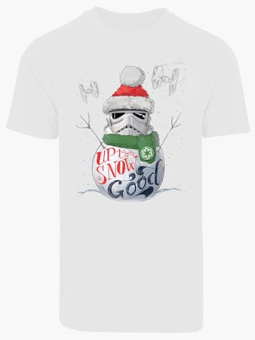 T-Shirt 'Star Wars' F4NT4STIC en blanc : devant