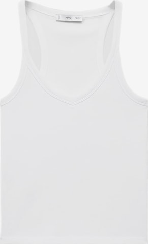 Top 'CHLOE' de la MANGO pe alb: față