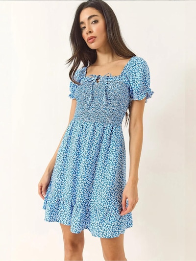 Bianco Lucci Robe en 36 en azur / noir / blanc, Vue avec produit