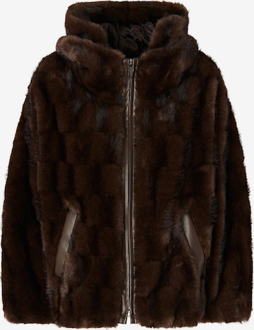 Veste d’hiver 'PINKO CADETIA CAPPA ASPEN ASPETTO VISONE SCANA PELLICCIA' PINKO en marron : devant