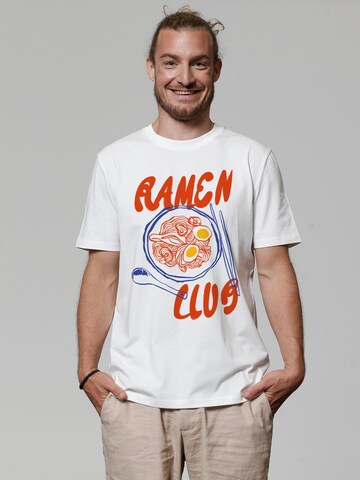 T-Shirt 'Ramen Club' Watapparel en blanc : devant