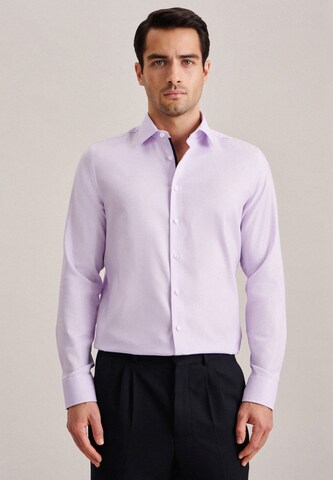 SEIDENSTICKER Slim fit Business Shirt in Purple: front