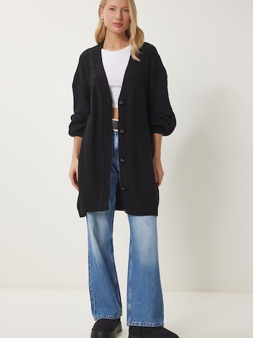 Happiness İstanbul Strickjacke in Schwarz