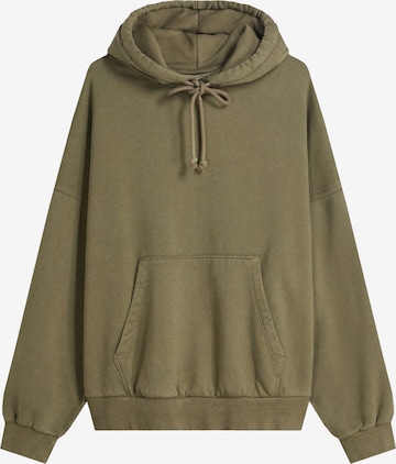 BershkaSweater majica - zelena boja: prednji dio