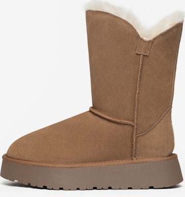Gooce Boots 'BREEZY' in Braun: Vorderseite