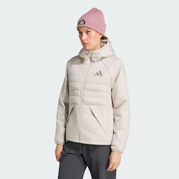 ADIDAS TERREX Outdoorová bunda – béžová: přední strana