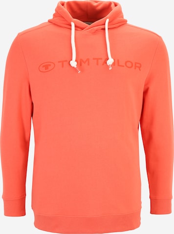 TOM TAILOR Men + Sweatshirt in Oranje: voorkant