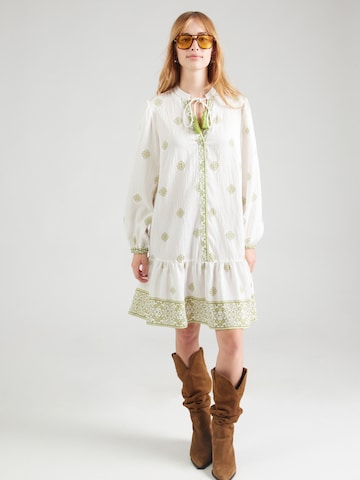 VILA Shirt Dress 'VISAHA' in White: front