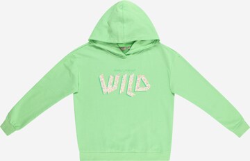 Sweat-shirt 'MINDY' KIDS ONLY en vert : devant