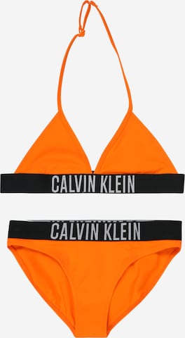 Triangolo Bikini di Calvin Klein Swimwear in arancione: frontale