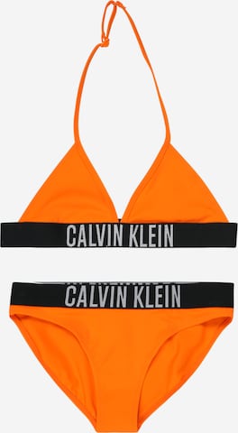 oranžs Calvin Klein Swimwear Trijstūra formas krūšturis Bikini: no priekšpuses