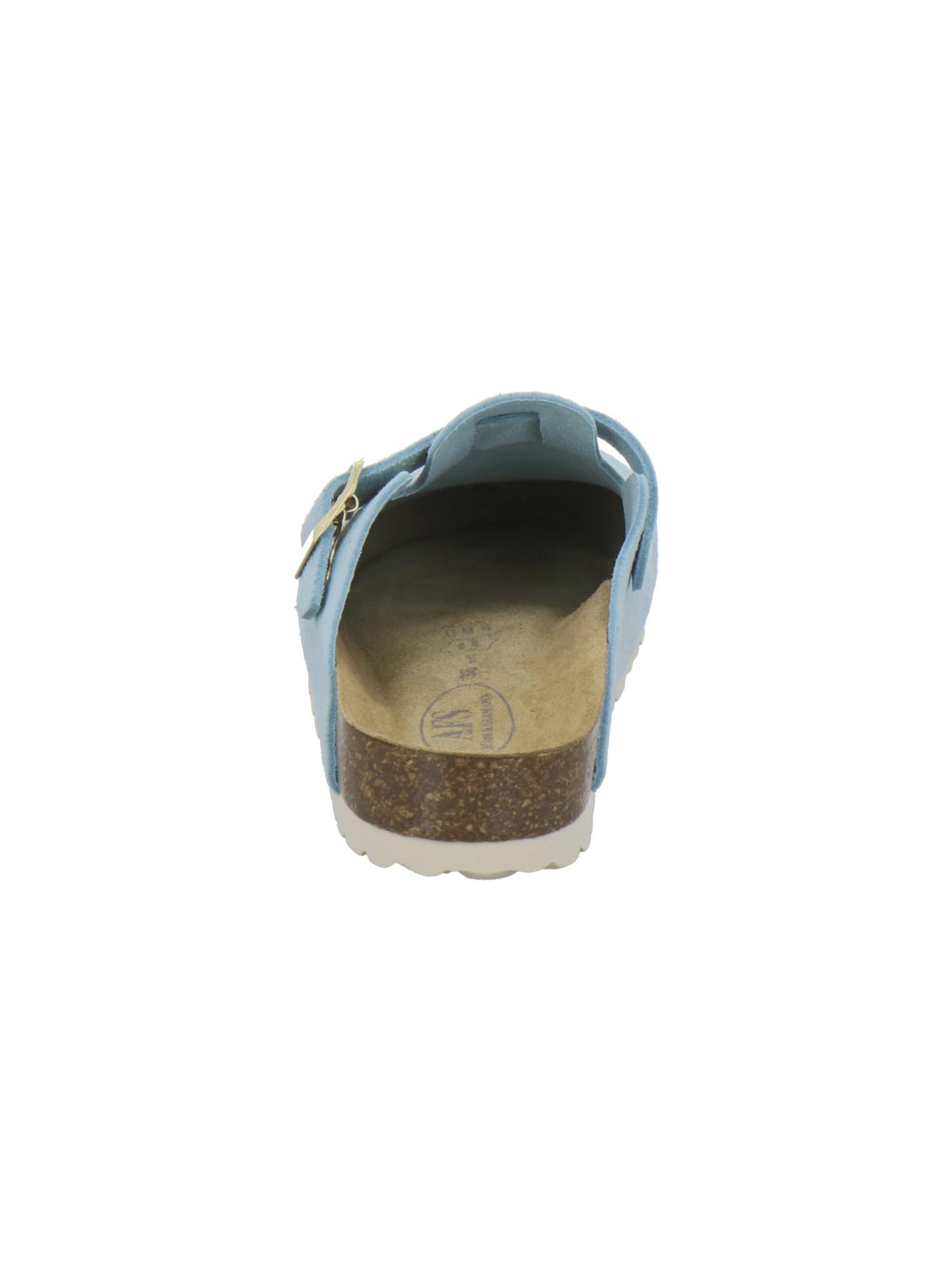 Sabots 'Clogs Damen hellblau Veloursleder' AFS-Schuhe en bleu