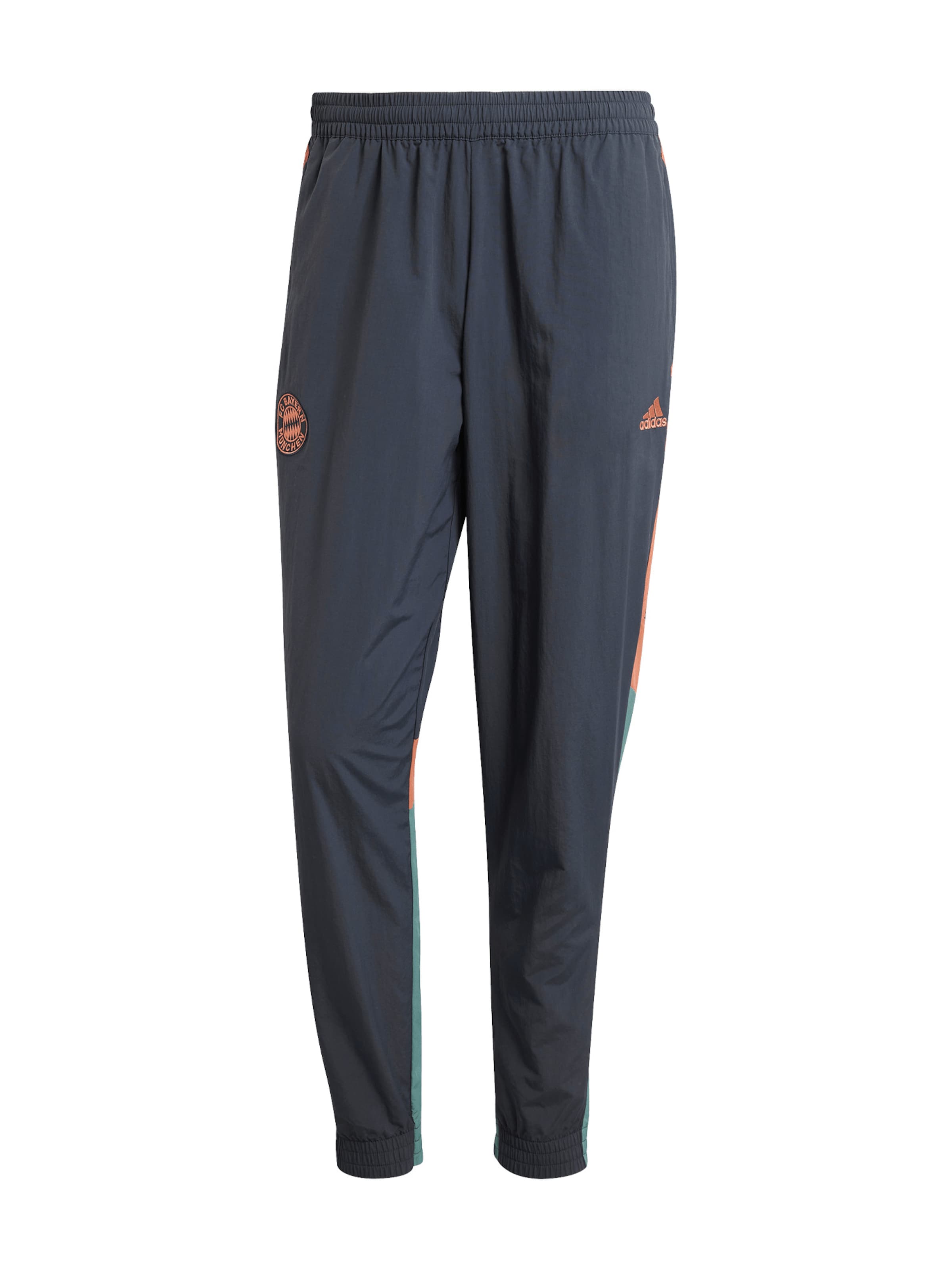 FC BAYERN MÜNCHEN Tapered Sporthose 'Home Teamline' in Grau: Vorderseite