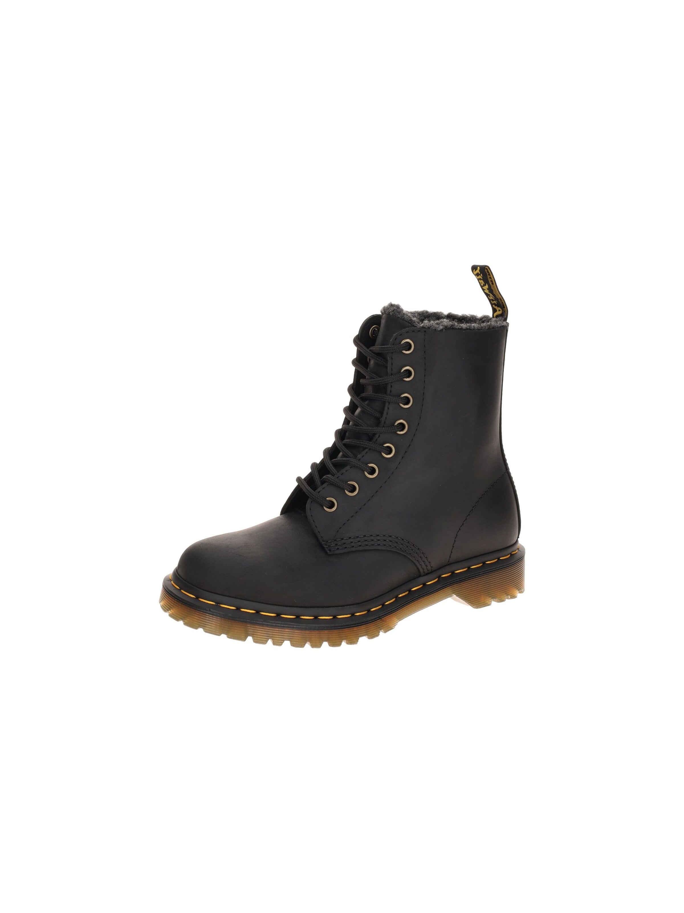Dr. Martens Lace-Up Boots in Black: front