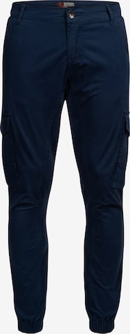 Pantalon cargo 'AS260' Alessandro Salvarini en bleu : devant