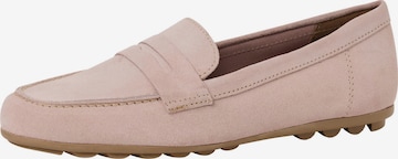 Mocassin Tamaris en rose : devant