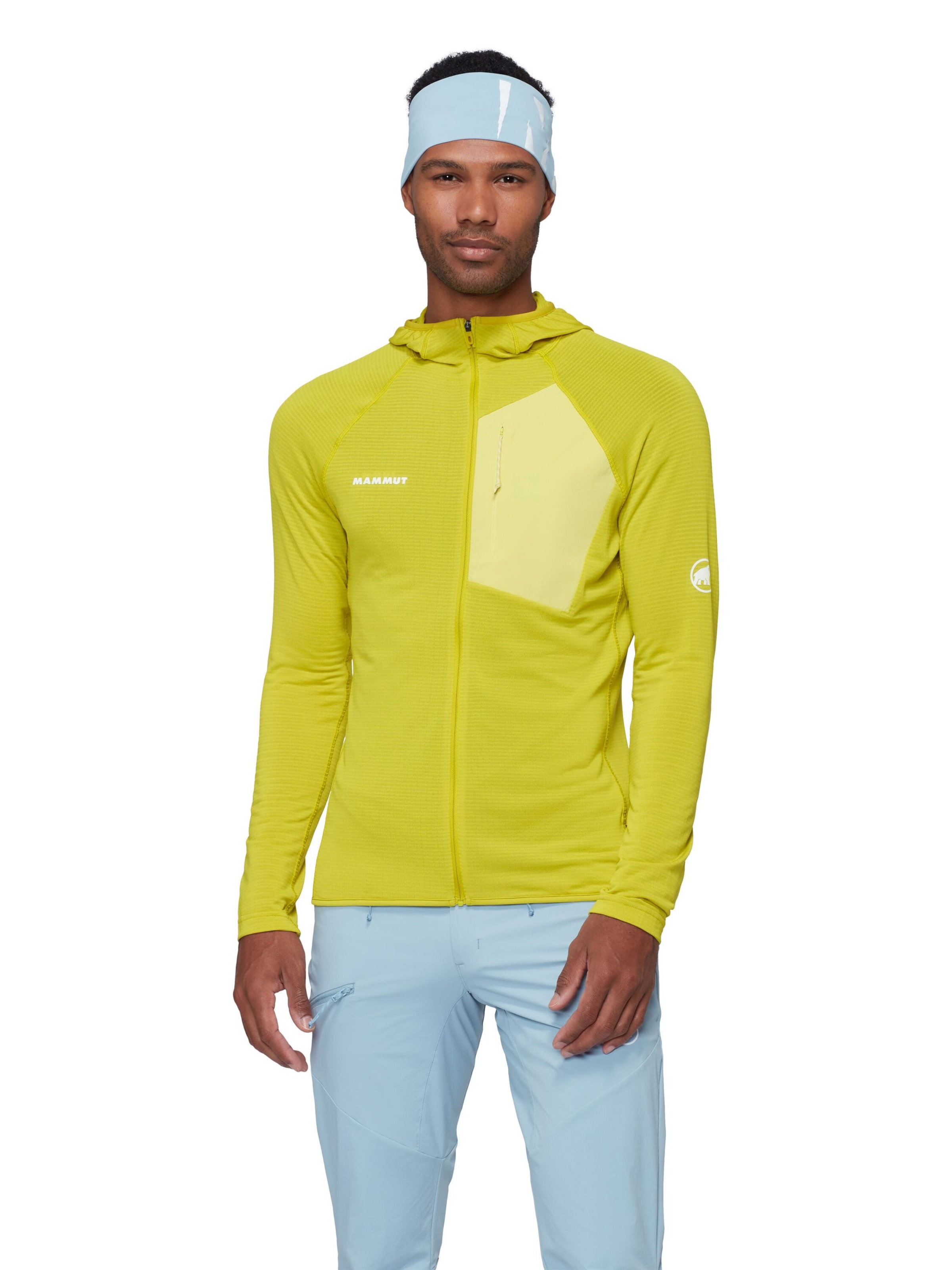 MAMMUT Performance Jacket in Yellow: front
