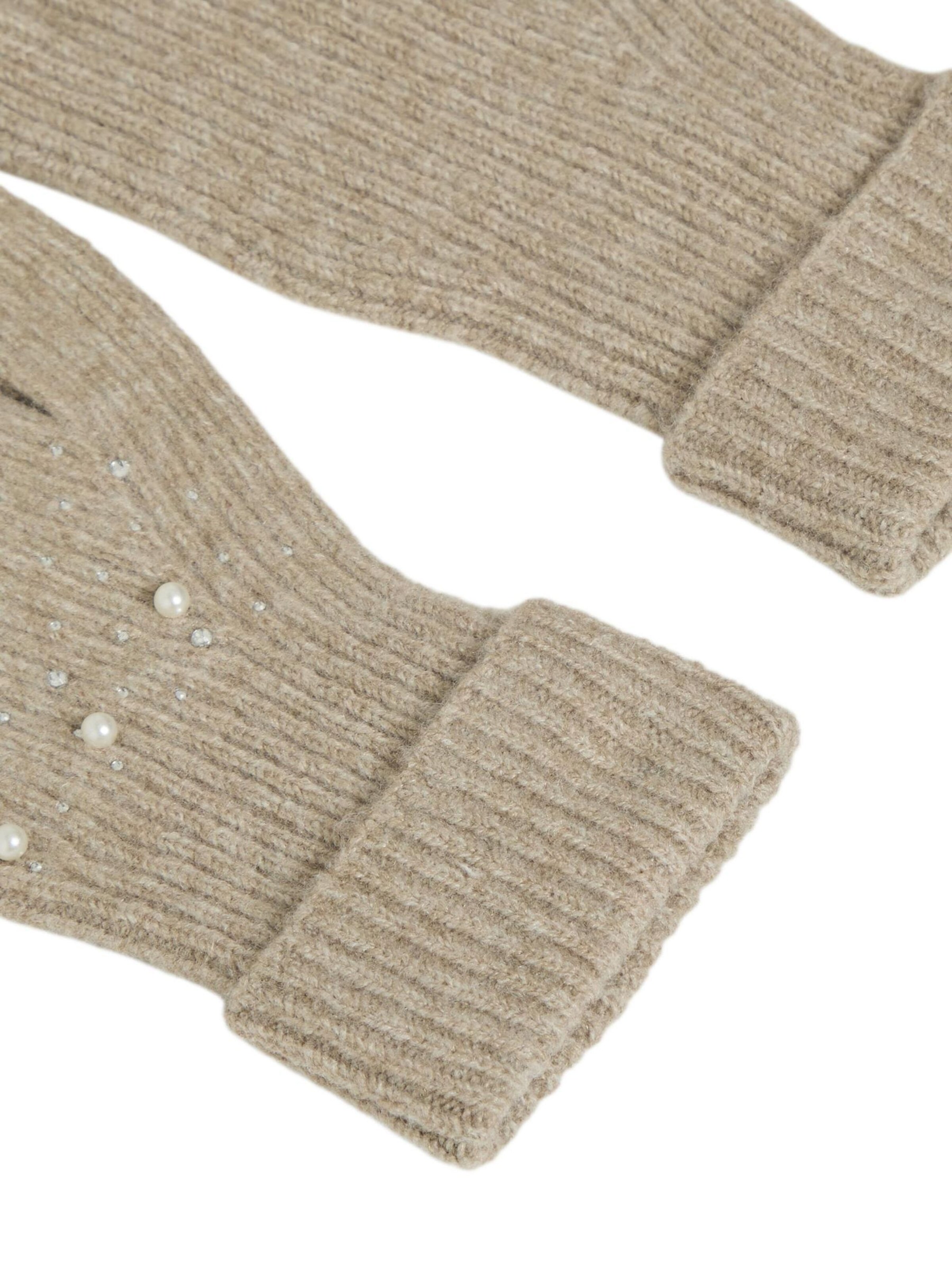 VILA Full finger gloves in Beige