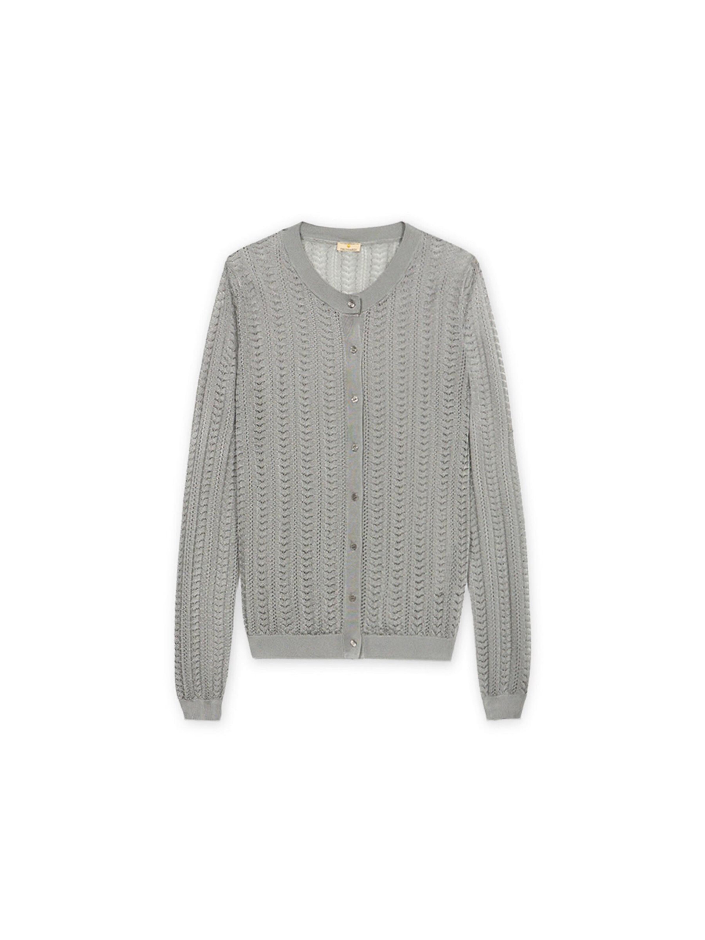 Trussardi Gebreid vest in Grijs: voorkant