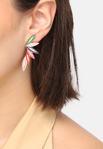 Boucles d'oreilles ' Charla ' SOHI en mélange de couleurs : devant