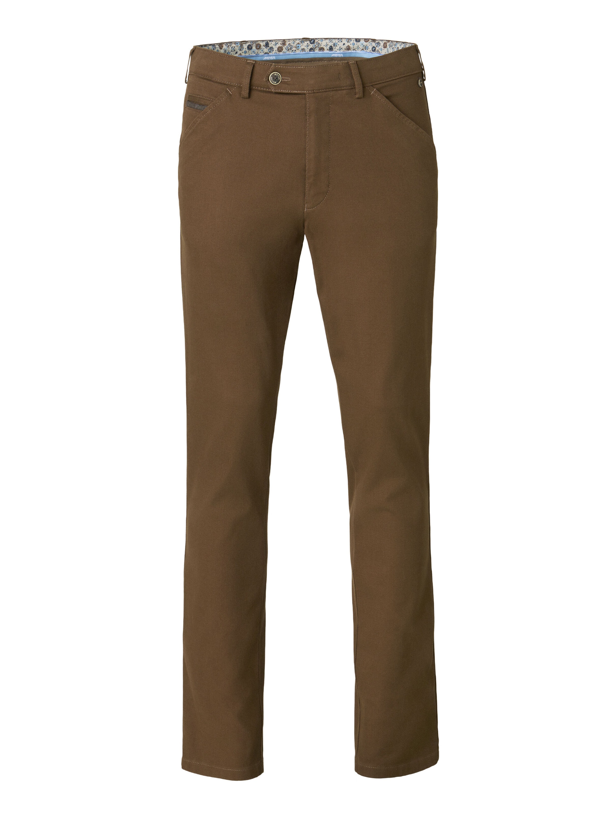 Regular Pantalon chino 'Chicago 2-5627' MEYER en marron : devant