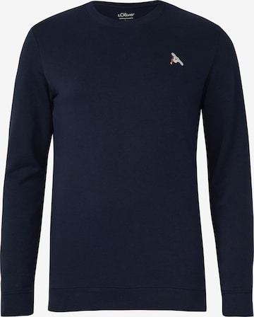 s.Oliver Sweatshirt in Blau: Vorderseite