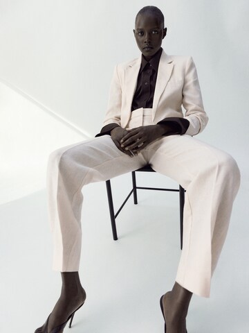 MANGO Wide Leg Hose 'Boreli' in Beige