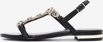 Sandales à lanières Derimod en noir : devant