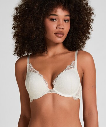 Hunkemöller Push-up Bra 'Prina' in White: front