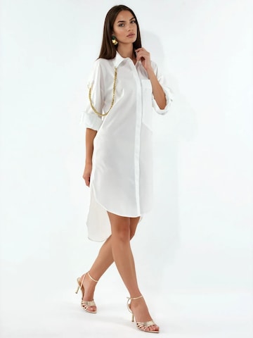 MSN Collection - Vestidos camiseiros em branco