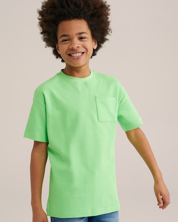 WE Fashion T-Shirt in Grün: Vorderseite
