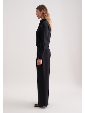 SEIDENSTICKER Wide leg Trousers with creases in Black