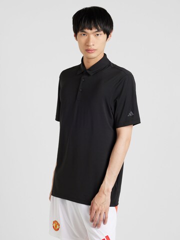 ADIDAS GOLF Performance shirt in Black: front