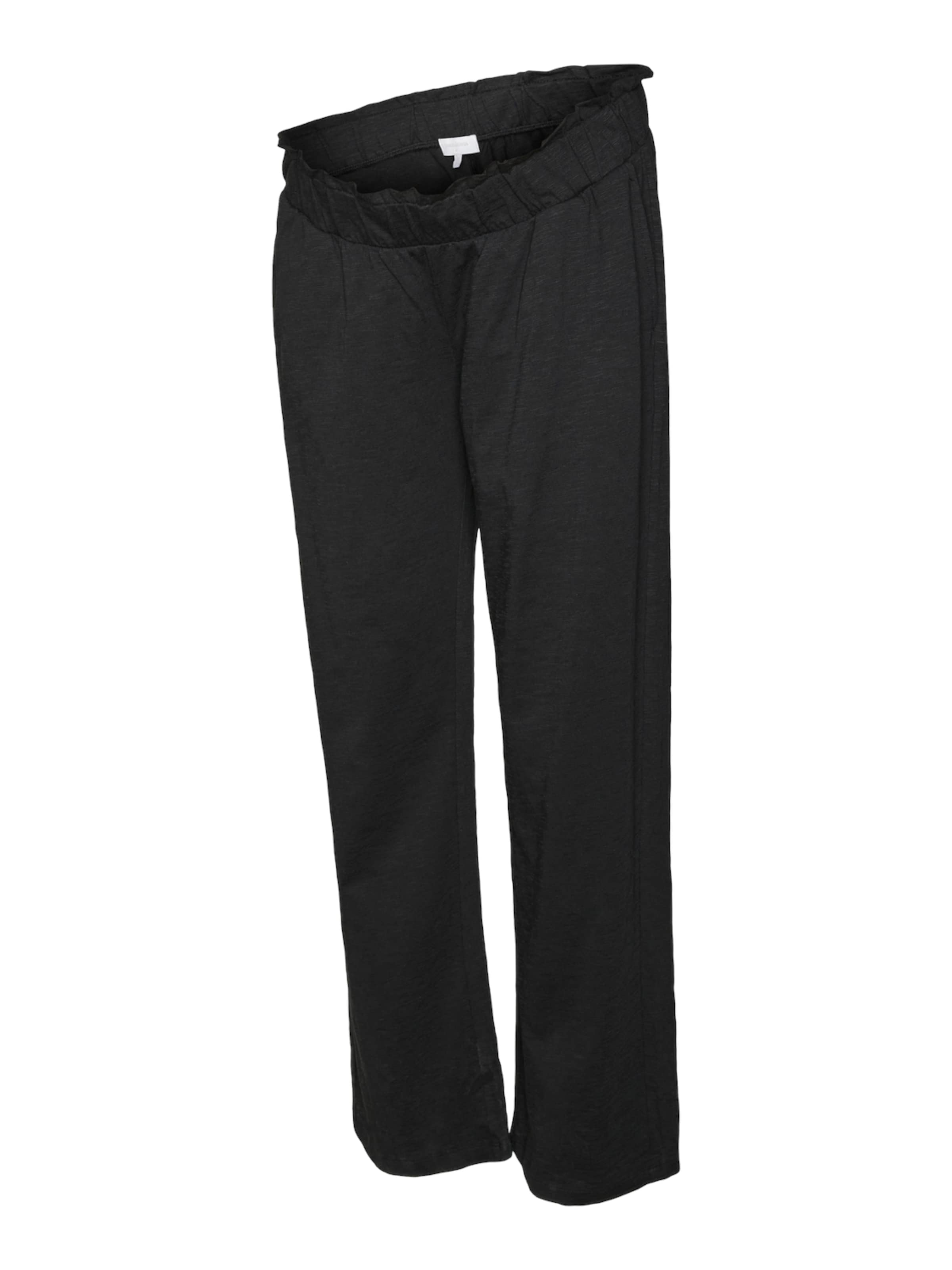 MAMALICIOUS Конический (Tapered) Штаны 'Livy' в Черный: спереди