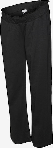 MAMALICIOUS Regular Trousers 'LIVY' in Black: front