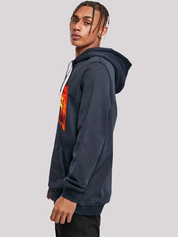 F4NT4STIC Sweatshirt 'Stranger Things Hell Guitar- DTG Netflix TV Series' in Blue