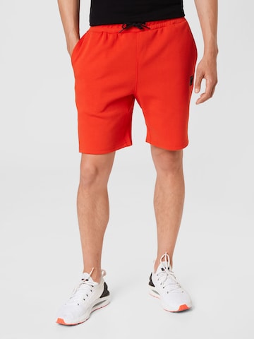 Superdry Regular Workout Pants in Orange: front