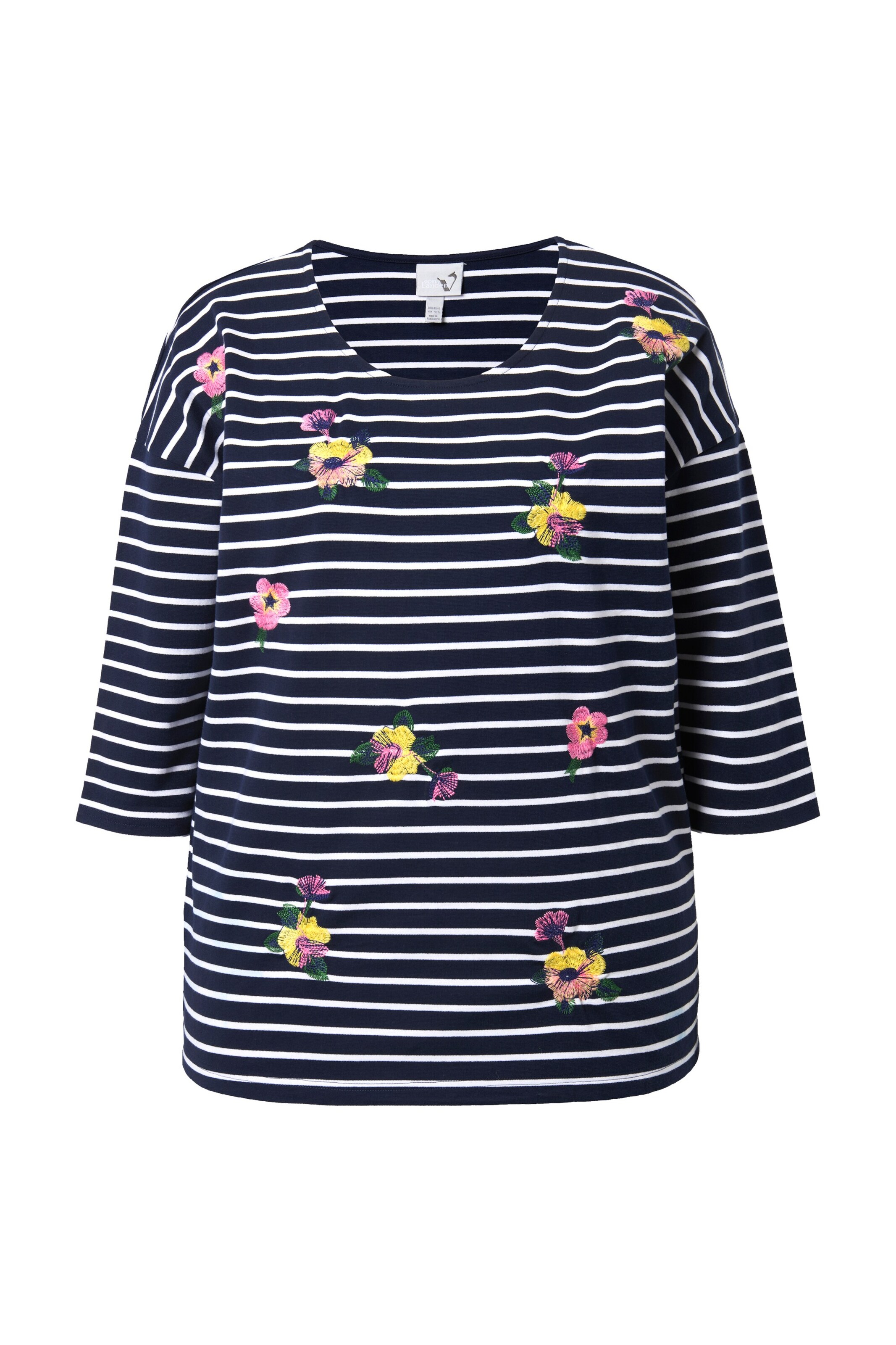 Ulla Popken Shirt in Schwarz: Vorderseite