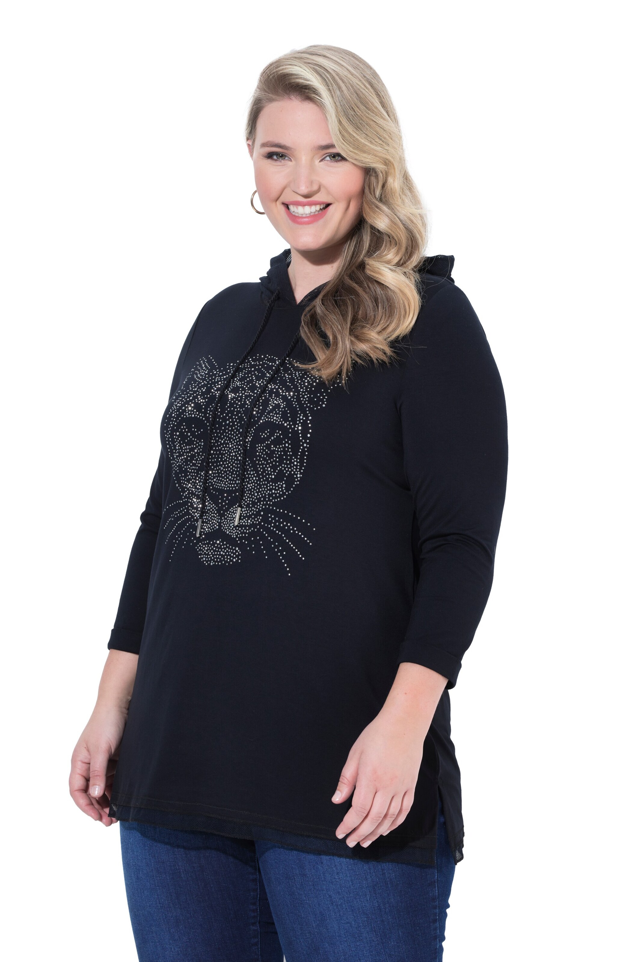 MIAMODA Shirt in Schwarz: Vorderseite