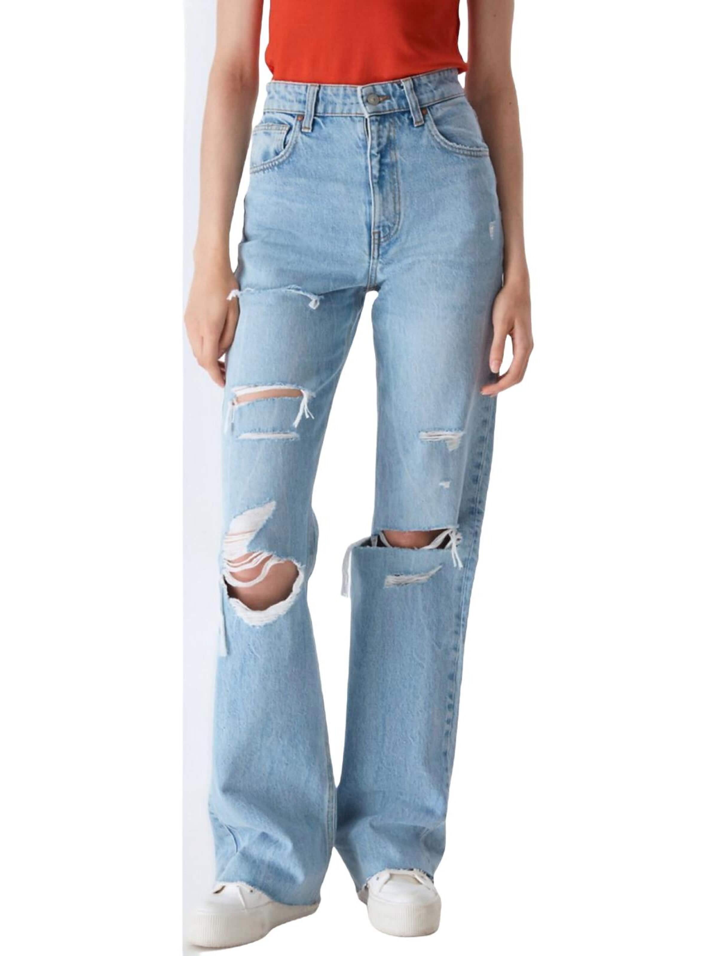 LTB Jeans - Pierna ancha Vaquero 'LTB Jeans Damen Danica High Waist Wide Leg Jeanshose' en azul