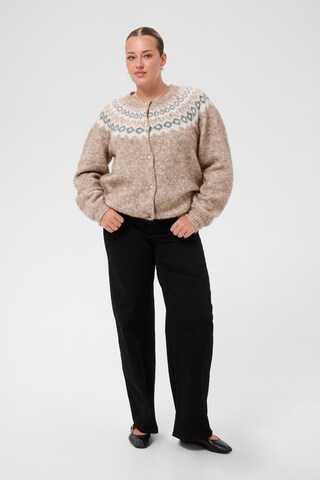 Cardigan KAFFE CURVE en beige