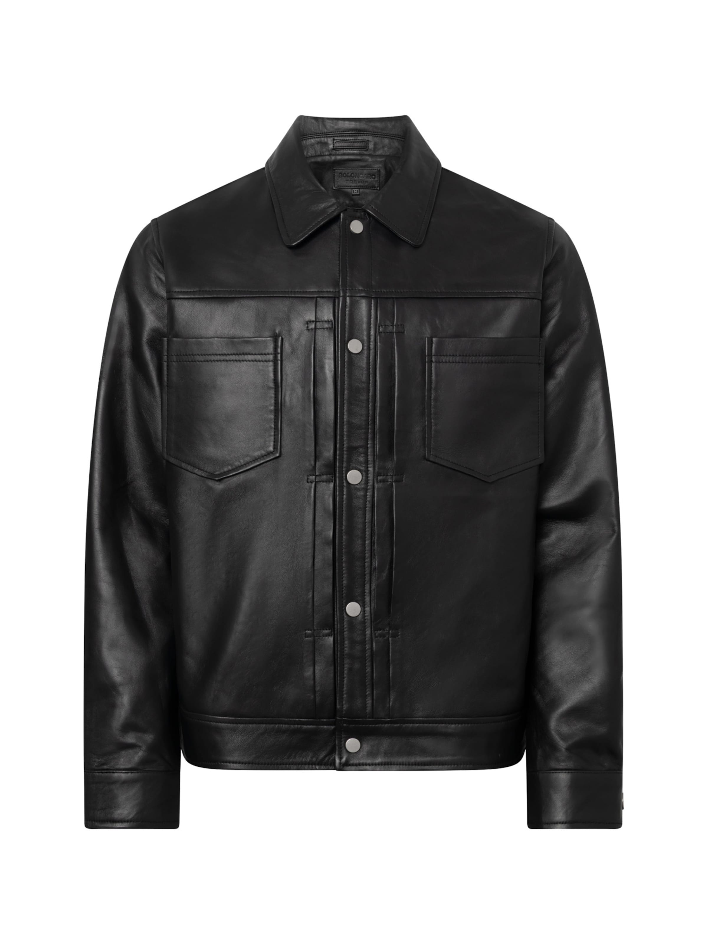 Giacca di mezza stagione ' Felix Trucker ' di Bolongaro Trevor in nero: frontale