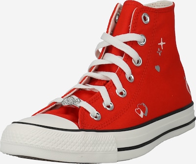 CONVERSE Sneakers hoog 'CHUCK TAYLOR ALL STAR - FEVER' in de kleur Zilvergrijs / Rood / Wit, Productweergave