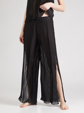 Hunkemöller - Pantalón de pijama en negro: frente