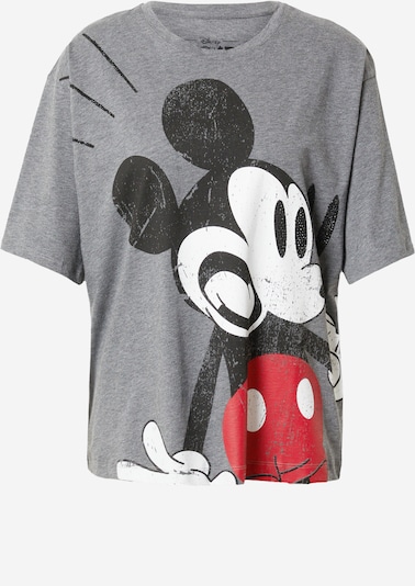 Frogbox T-Shirt 'Mickey Mouse' in grau / rot / schwarz / weiß, Produktansicht