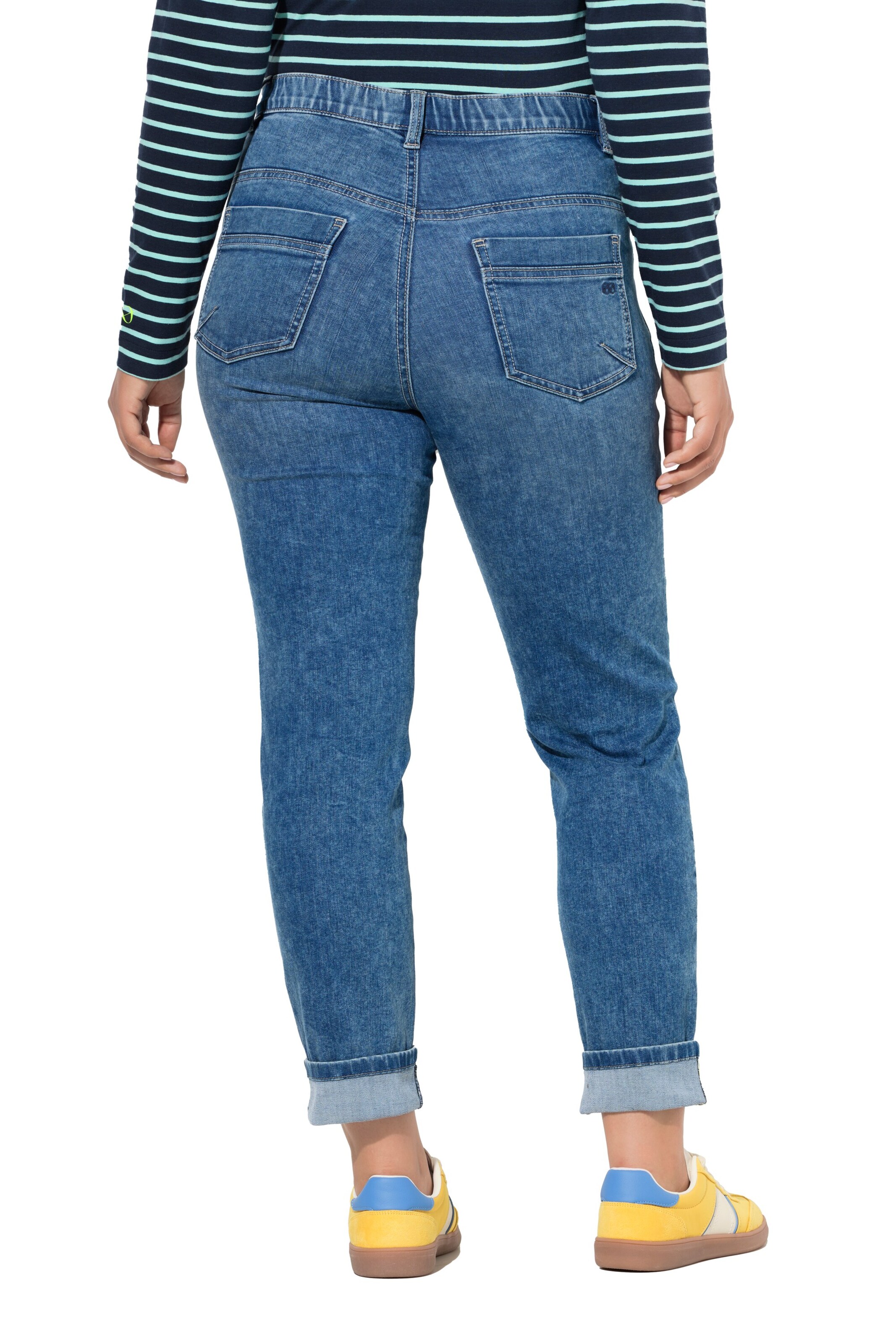 LAURASØN Slimfit Jeans in Blauw