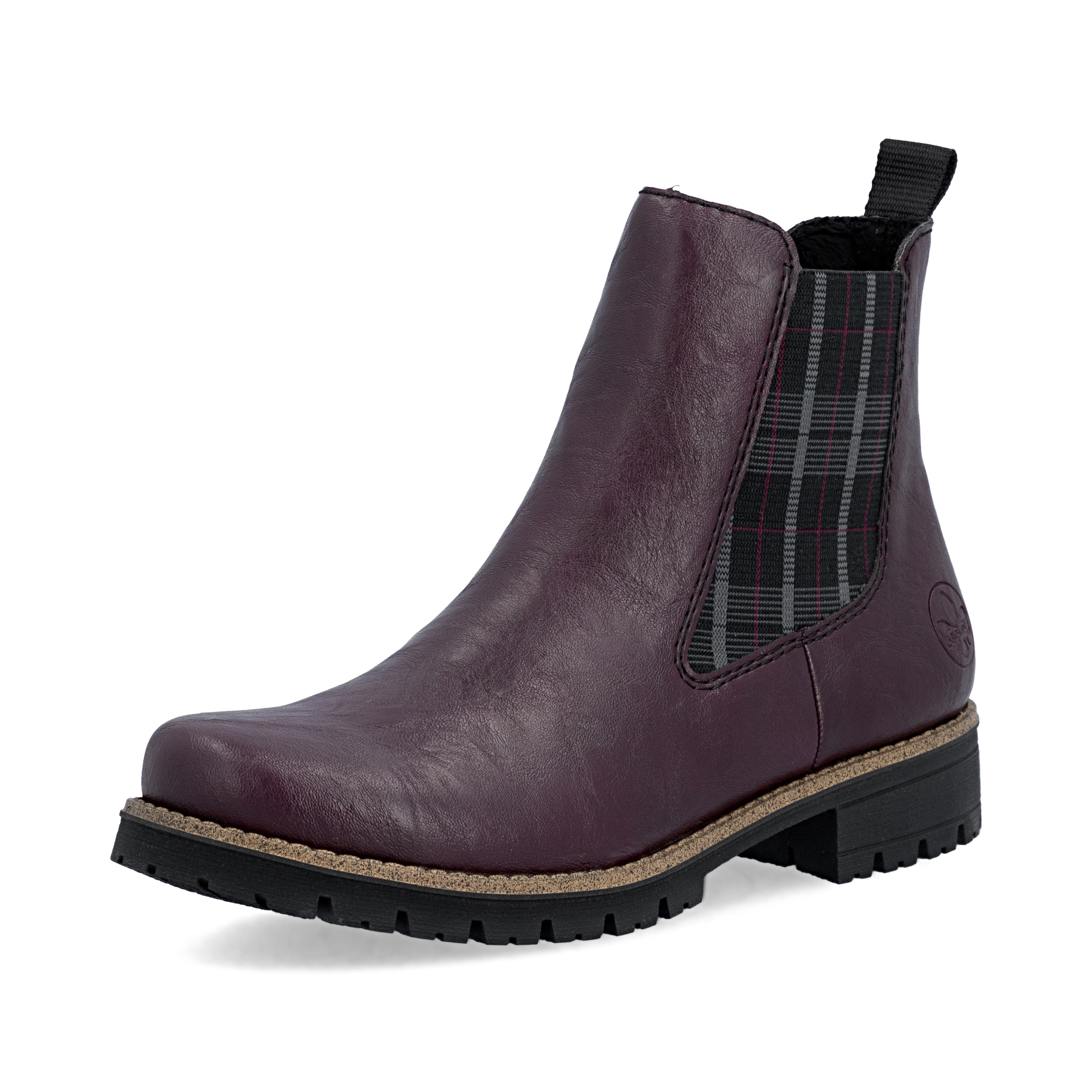 Bottines Rieker en rouge : devant